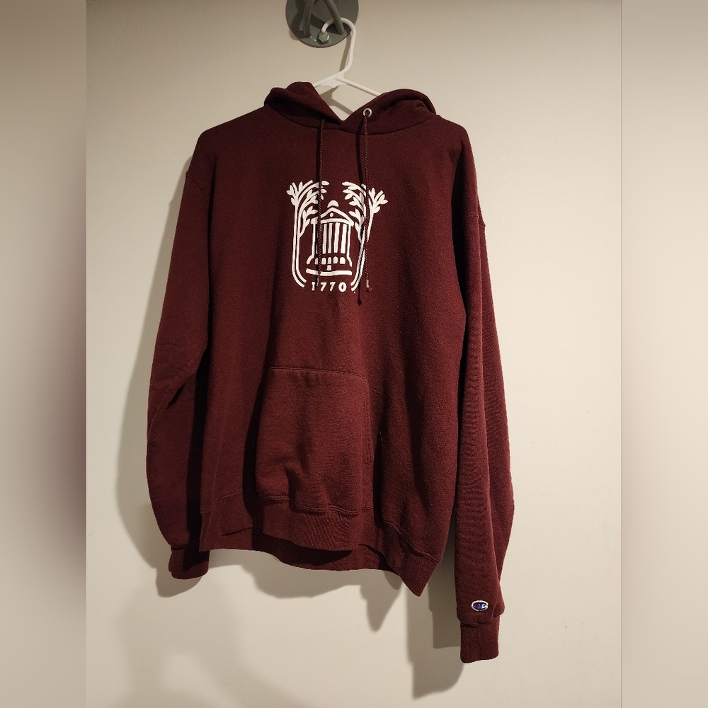 Champion Maroon Hoodie with Logo